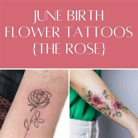 rose and honeysuckle tattoo|october birth month flower tattoo.